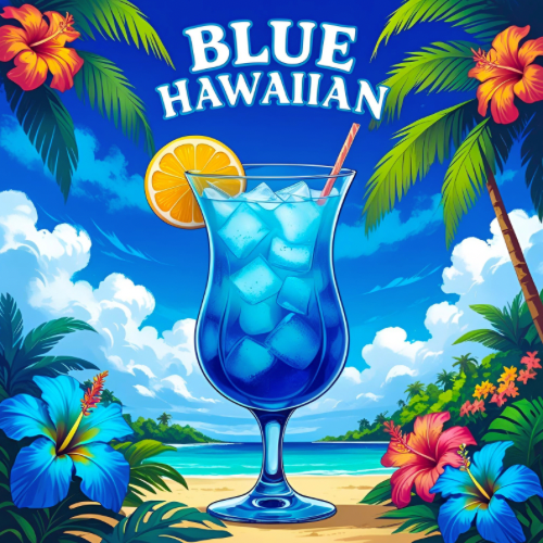 Blue Hawaiian Snap Stick